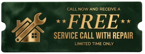 Free service call with repair
