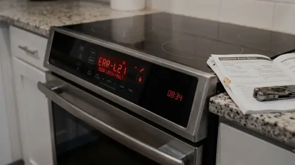 Oven displaying error codes
